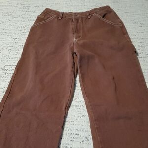 RSQ rigid Wide Leg Jeans XS rust